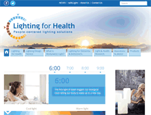 Tablet Screenshot of lightingforhealth.com